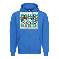 True Royal wallen with bull skull Zipper Hoodie - TumblerDesignByShophia