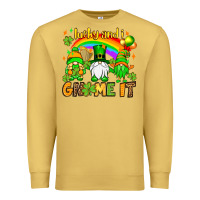Antique Gold St. Patrick's Lucky and i gnome it Premium Sweatshirt - OliviaCreatesArt
