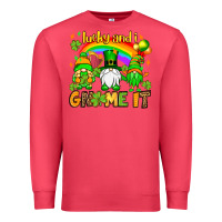 Cardinal St. Patrick's Lucky and i gnome it Premium Sweatshirt - OliviaCreatesArt