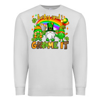 Dove Grey St. Patrick's Lucky and i gnome it Premium Sweatshirt - OliviaCreatesArt