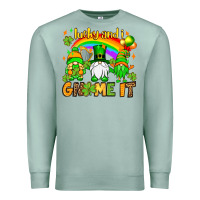 Seafoam St. Patrick's Lucky and i gnome it Premium Sweatshirt - OliviaCreatesArt