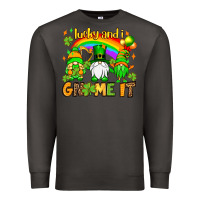 Smoke St. Patrick's Lucky and i gnome it Premium Sweatshirt - OliviaCreatesArt