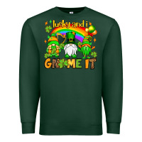 Sports Green St. Patrick's Lucky and i gnome it Premium Sweatshirt - OliviaCreatesArt