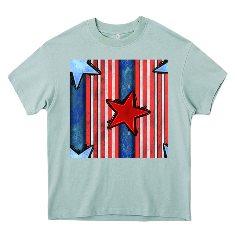 4th Of July Stars And Stripes Seamless Pattern Heavy Core Tee by BundleAndBundleShop | Teevron