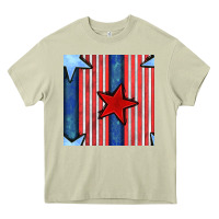 Mossy 4th of july stars and stripes seamless pattern Heavy Core Tee - BundleAndBundleShop