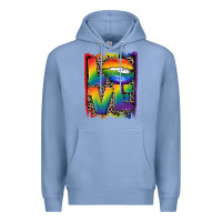 Colony Blue Love pride Premium Hoodie - CowGirlArtShop