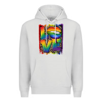 Dove Grey Love pride Premium Hoodie - CowGirlArtShop
