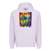 Lilac Love pride Premium Hoodie - CowGirlArtShop
