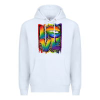 White Love pride Premium Hoodie - CowGirlArtShop