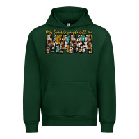Forest Green my favorite peoplle call me mama Urban Hoodie - CowhideDigitalArt