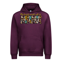 Mauve Wine my favorite peoplle call me mama Urban Hoodie - CowhideDigitalArt