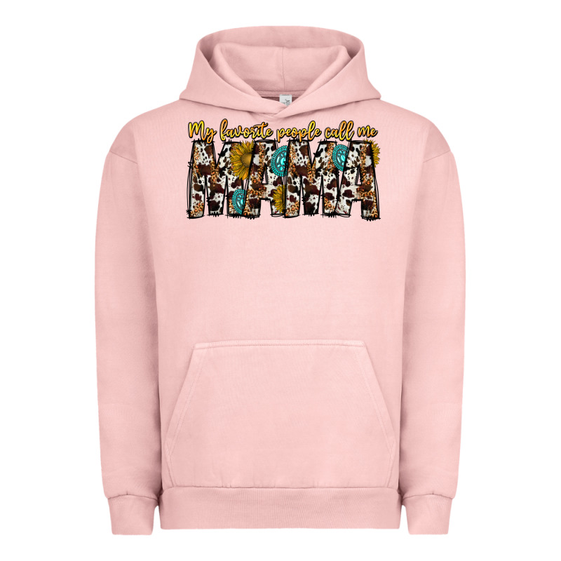 My Favorite Peoplle Call Me Mama Urban Hoodie by CowhideDigitalArt | Teevron