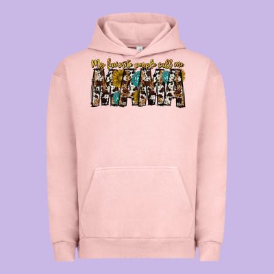 My Favorite Peoplle Call Me Mama Urban Hoodie Designed By Cowhidedigitalart