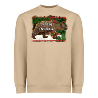 Merry Christmas Bear Heavyweight Sweatshirt | Teevron