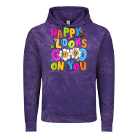 Cloud Purple happy looks good on you Vintage Hoodie - NancyCooperArtShop