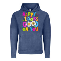 Vintage Denim happy looks good on you Vintage Hoodie - NancyCooperArtShop