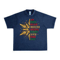 Navy christmas snowflake Urban Heavy Tee - MaliasSmallBusiness