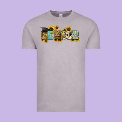 Senior 2023 Sunflower Vintage Tee Designed By Nancycooperartshop