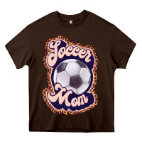 Chocolate Brown soccer mom Heavy Core Tee - JahusDesignShop