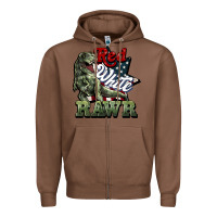 Chestnut Red white rawr 4th of july Zipper Hoodie - HowdyJamesFarm