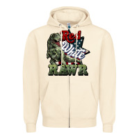 Sandshell Red white rawr 4th of july Zipper Hoodie - HowdyJamesFarm