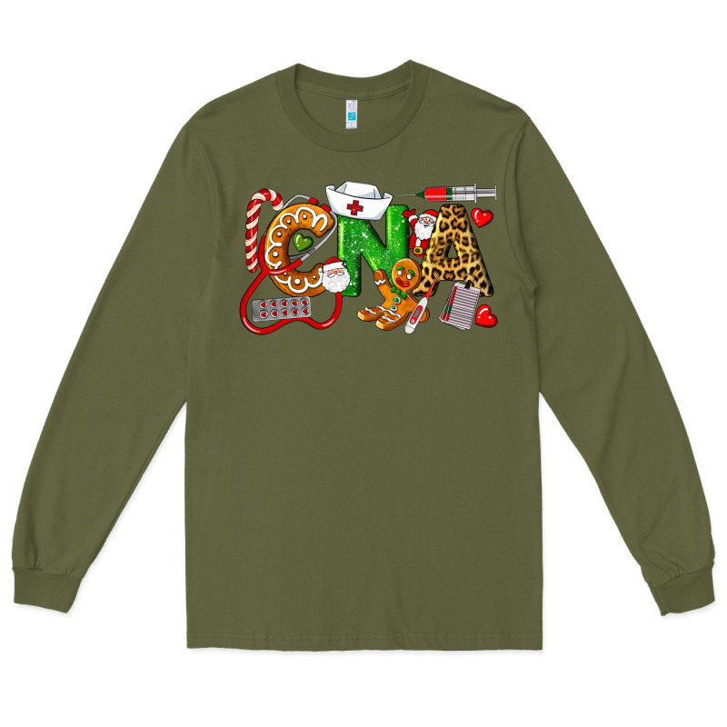 Christmas Cna Certified Nursing Assistant Long Sleeve Tee by LillyAllenDesigns | Teevron