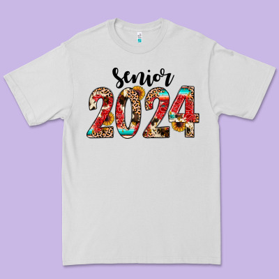 Senior 2024 Western Premium Tee Designed By Jahusdesignshop