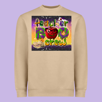 Teacher Boo Crew Tumbler Heavyweight Sweatshirt Designed By Barkaloodesign