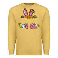 Antique Gold Western Easter bunny name frame Premium Sweatshirt - OliviaCreatesArt