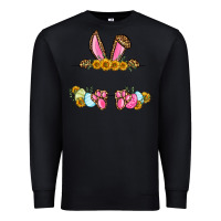 Black Western Easter bunny name frame Premium Sweatshirt - OliviaCreatesArt