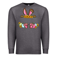 Charcoal Heather Western Easter bunny name frame Premium Sweatshirt - OliviaCreatesArt