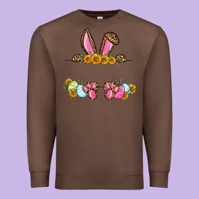 Western Easter Bunny Name Frame Premium Sweatshirt Designed By Oliviacreatesart
