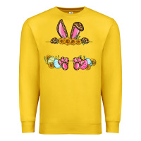 Lemon Western Easter bunny name frame Premium Sweatshirt - OliviaCreatesArt