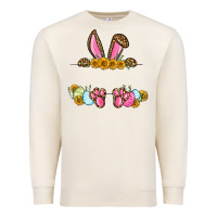 Sandshell Western Easter bunny name frame Premium Sweatshirt - OliviaCreatesArt