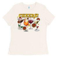Bone Cheers Christmas Coctail Ladies Tee - AdoDesignShop