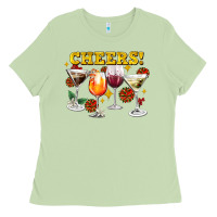 Matcha Cheers Christmas Coctail Ladies Tee - AdoDesignShop