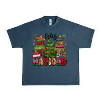 Midnight Navy feliz navidad Urban Heavy Tee - MaliasSmallBusiness