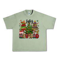 Oil Green feliz navidad Urban Heavy Tee - MaliasSmallBusiness