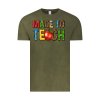 Vintage Olive made to teach Vintage Tee - NancyCooperArtShop