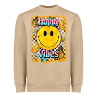 Mushroom happy vibes smiley face Heavyweight Sweatshirt - BarkalooDesign