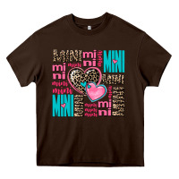 Chocolate Brown mini mini mini with hearts Heavy Core Tee - AdoDesignShop