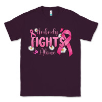 Plum nobody fights alone Classic Tee - MaliasSmallBusiness