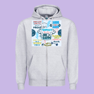 Perfect Body Loading Zipper Hoodie Designed By Tumblerdesignbyshophia