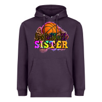 Plum basketball sister Heavyweight Hoodie - OliviaCreatesArt