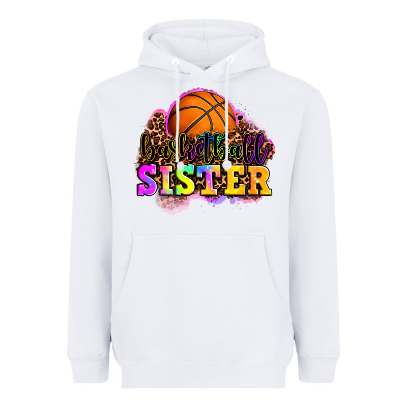 Basketball Sister Heavyweight Hoodie by OliviaCreatesArt | Teevron