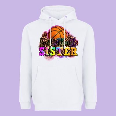Basketball Sister Heavyweight Hoodie Designed By Oliviacreatesart