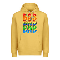 Antique Gold Dad dad dad pride Premium Hoodie - CowGirlArtShop