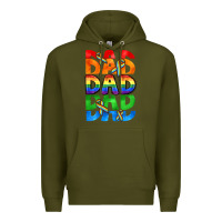 Army Green Dad dad dad pride Premium Hoodie - CowGirlArtShop