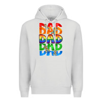 Dove Grey Dad dad dad pride Premium Hoodie - CowGirlArtShop