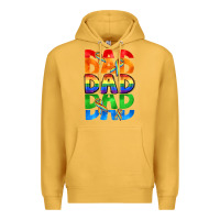 Mustard Dad dad dad pride Premium Hoodie - CowGirlArtShop
